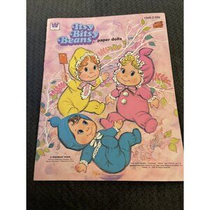 Vintage Itsy Bitsy Beans Paper Dolls Un Cut B35